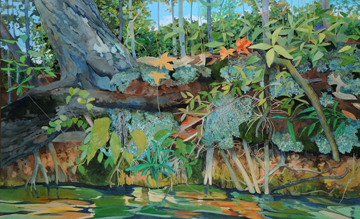Mountain Island Lake Fall by Elizabeth Bradford at Les Yeux du Monde Art Gallery